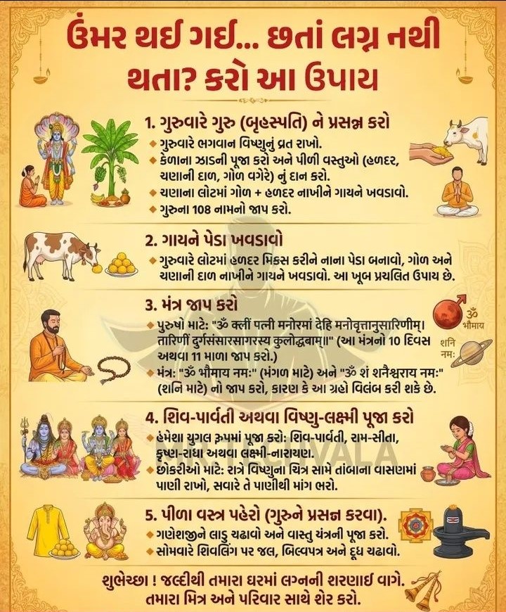 ઉંમર થઈ ગઈ... છતાં લગ્ન નથી થતા? કરો આ ઉપાય.